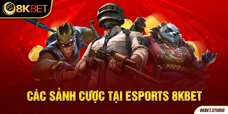 Các sảnh cược tại esports 8kbet