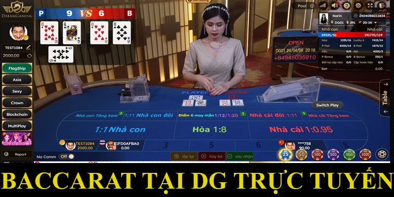 Tựa game Baccarat siêu hot trong hệ thống DG Casino